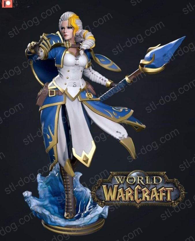 魔兽争霸（Warcraft）吉安娜·普罗德摩尔（Jaina Proudmoore）3D打印图纸